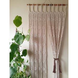 پرده مکرومه مدرن طرح عیدانه