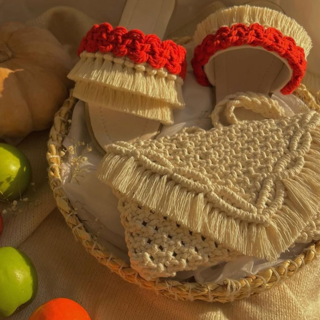 خرید اینترنتی ست یلدایی عروس کیف و صندل