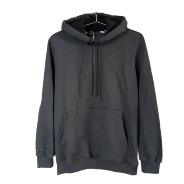 هودی مردانه ساده بیسیک طوسی تیره