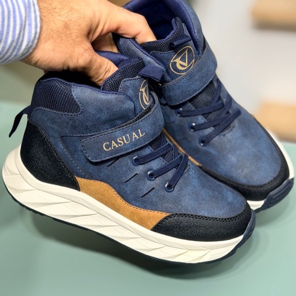 خرید اینترنتی قیمت کتونی بچگانه نیم ساق طرح کژوال از AMG کد 4080701