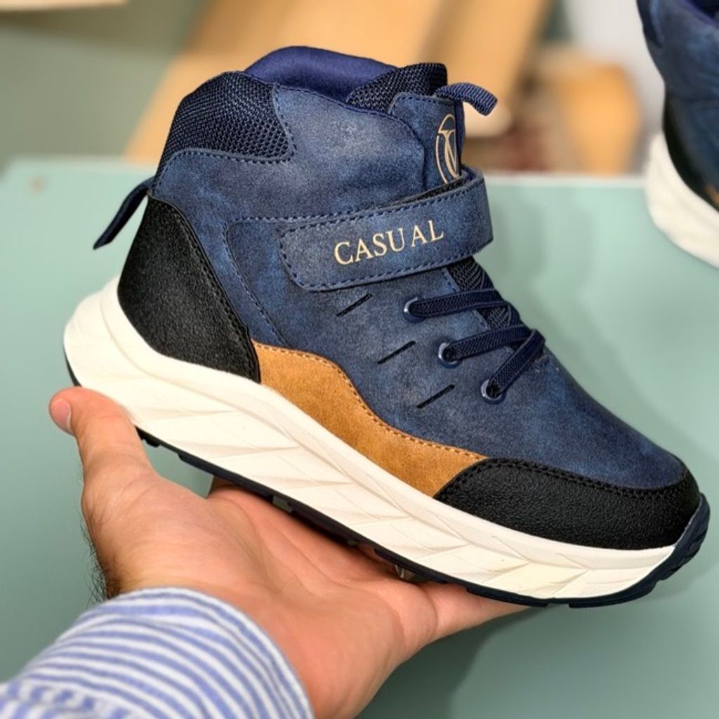 خرید اینترنتی قیمت کتونی بچگانه نیم ساق طرح کژوال از AMG کد 4080701