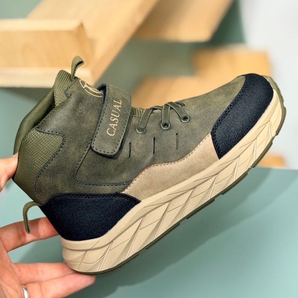 خرید اینترنتی قیمت کتونی بچگانه نیم ساق طرح کژوال از AMG کد 4080701