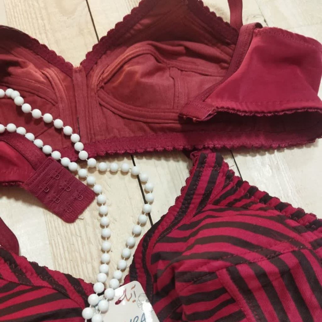 قیمت ارزان سوتین نخی راه راه زنانه st756