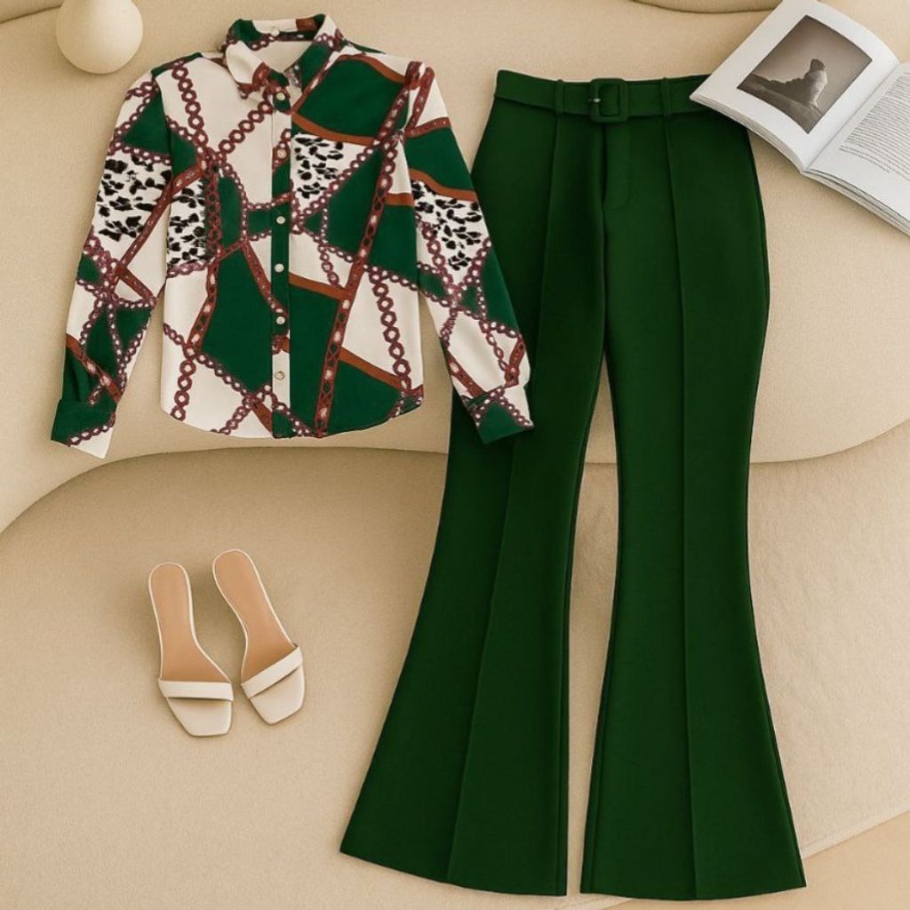 مشخصات شومیز شلوار کمربند