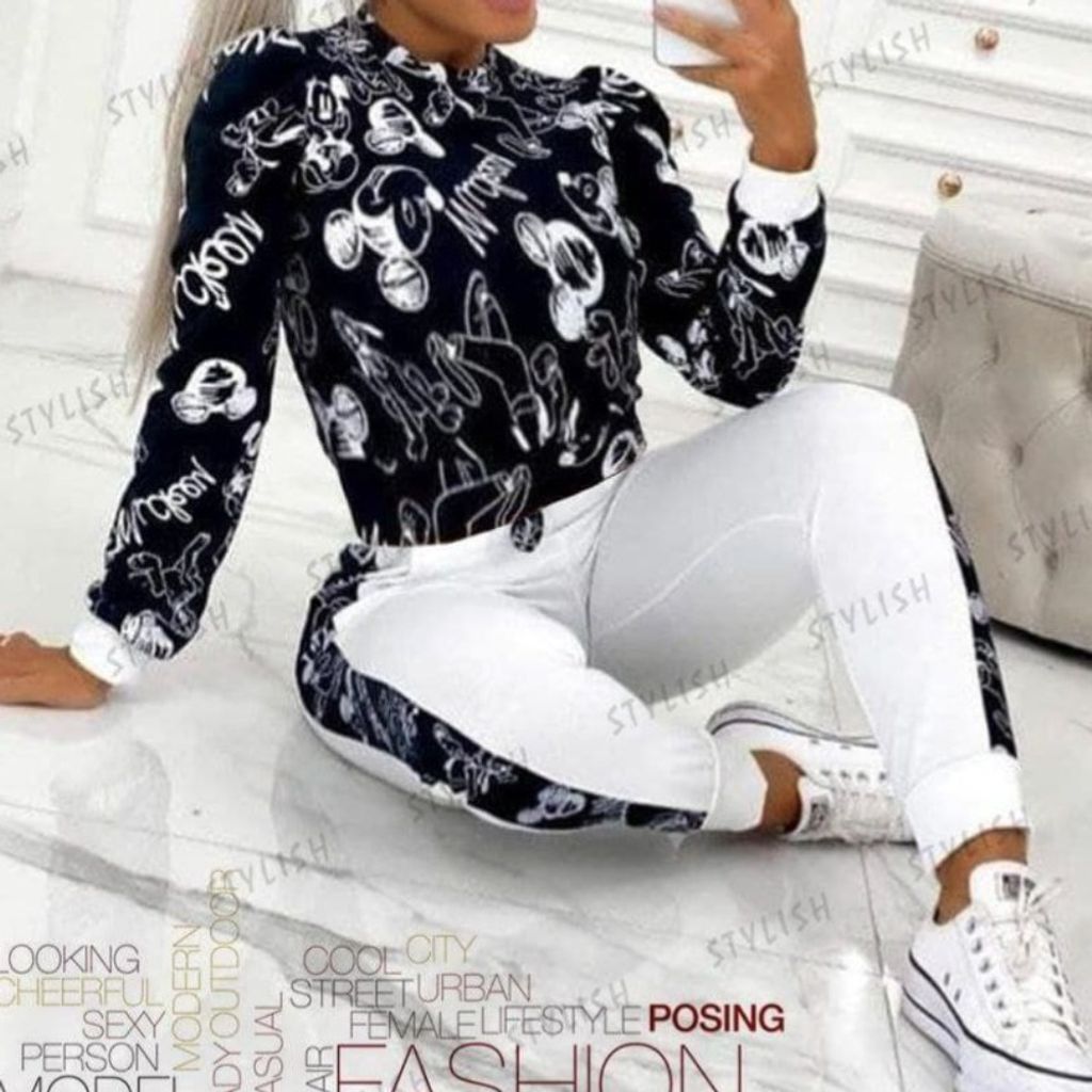 قیمت ارزان سویشرت شلوار میکی