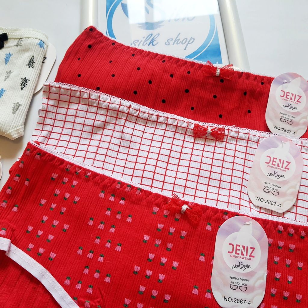 قیمت ارزان شورت عروسکی نخی وارداتی برند دنیز بسته 6 عددی سایز xxl