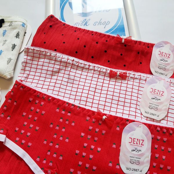 شورت عروسکی نخی وارداتی برند دنیز بسته 6 عددی سایز xxl