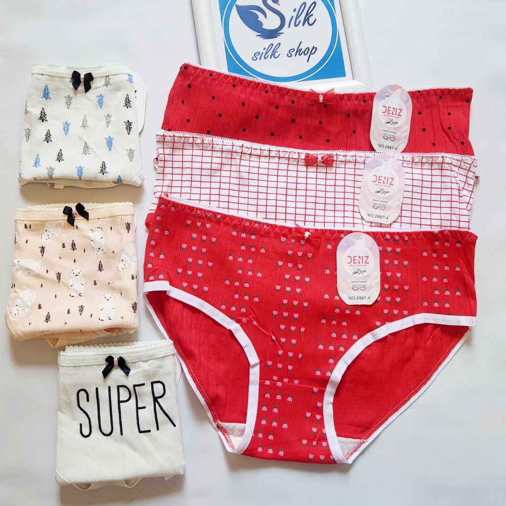 مشخصات شورت عروسکی نخی وارداتی برند دنیز بسته 6 عددی سایز xxl