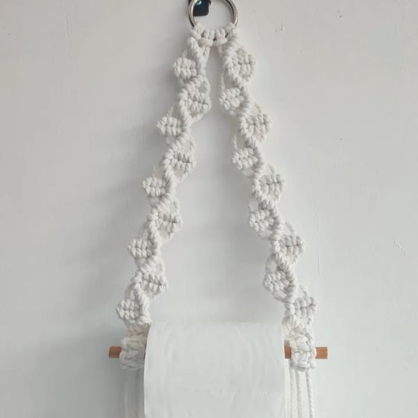 هولدر دستمال کاغذی مکرومه بافی