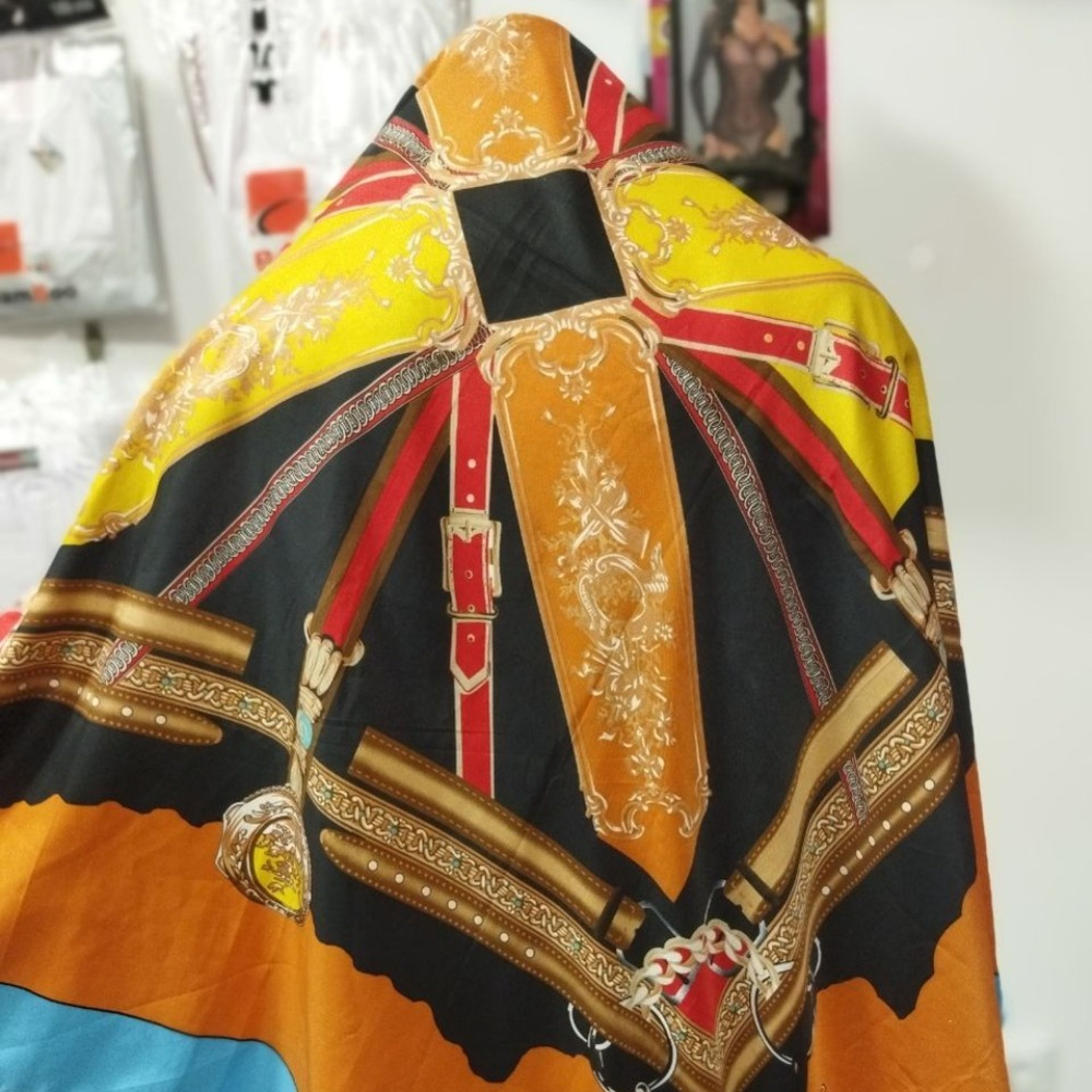 خرید اینترنتی روسری مجلسی طرحدار قواره بزرگ زنانه rs6t6