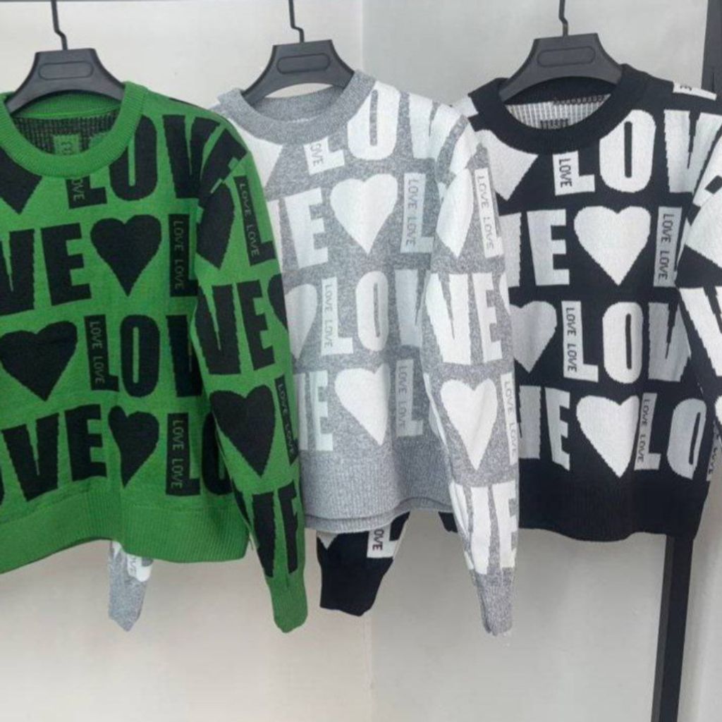 خرید اینترنتی بافت زنانه طرح قلبی