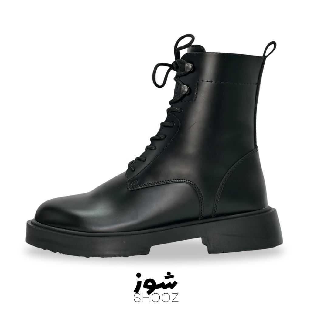 خرید اینترنتی قیمت بوت ساق بلند مردانه زارا مشکی زیره زیلان
