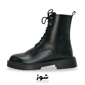 بوت ساق بلند مردانه زارا مشکی زیره زیلان