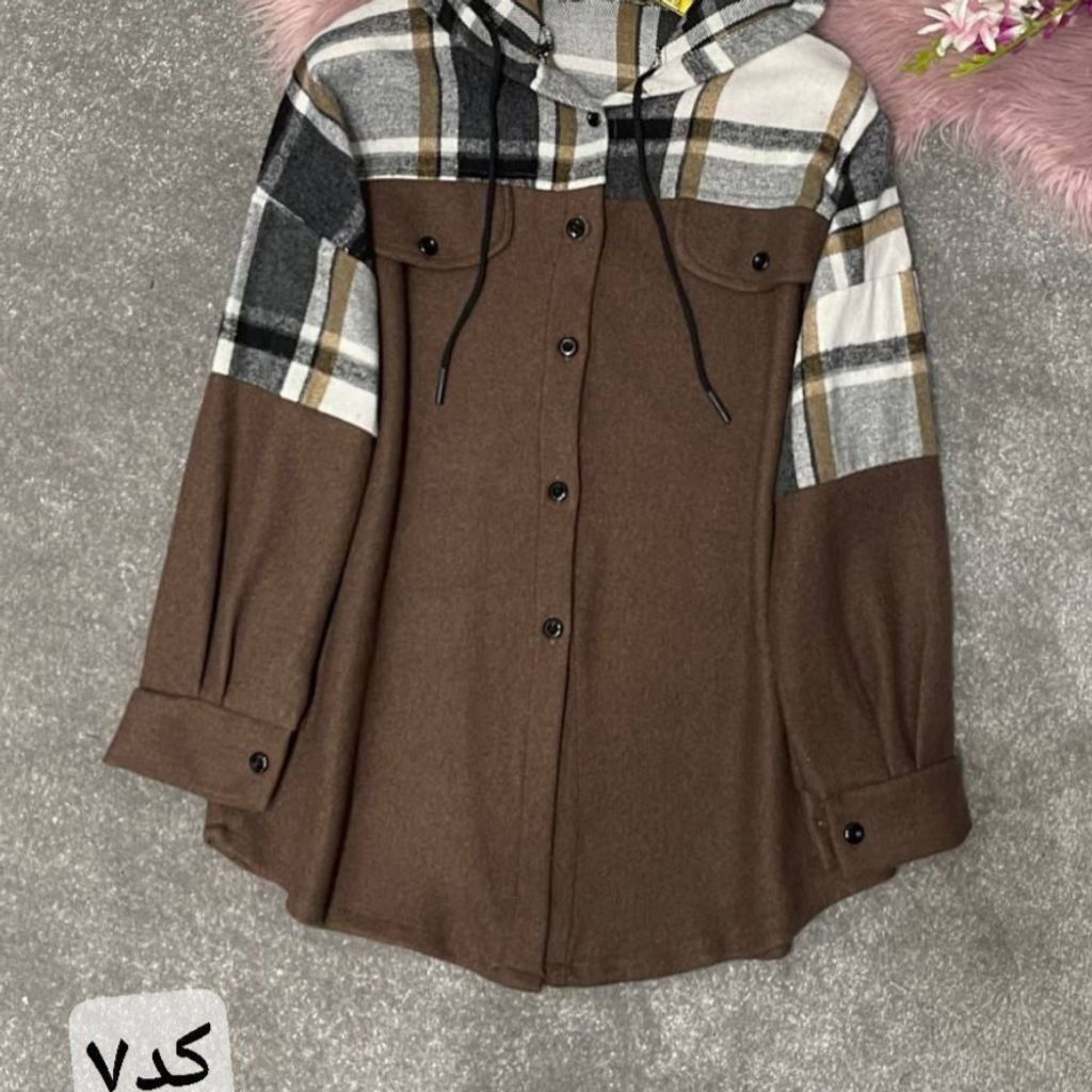 خرید آنلاین پالتو زنانه طرح ترکیبی