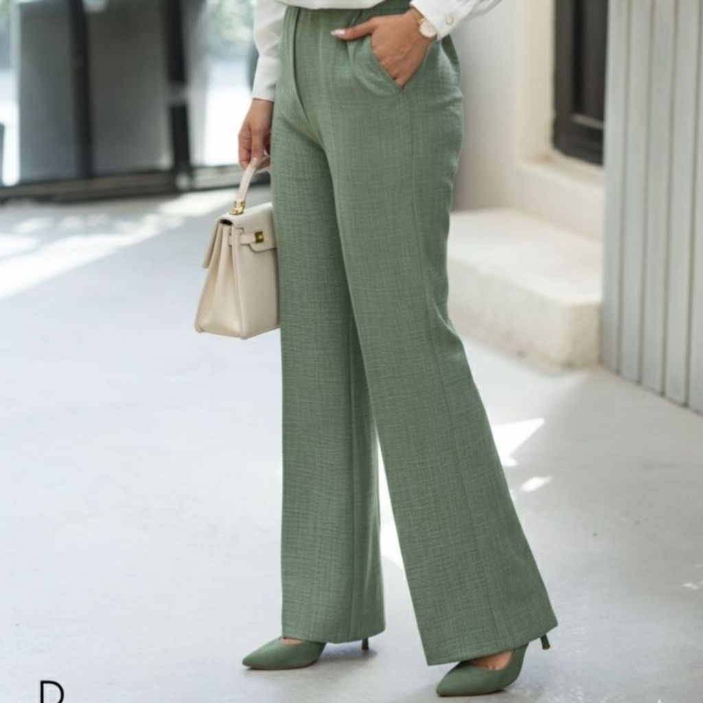 مشخصات شلوار شانتون دو نخ تا سایز 54 سبز