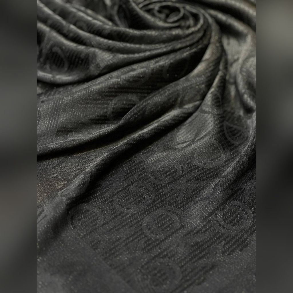 خرید انلاین روسری ژاکارد ابریشم مشکی