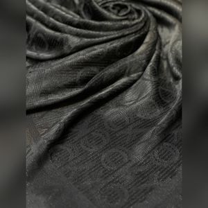 خرید انلاین روسری ژاکارد ابریشم مشکی