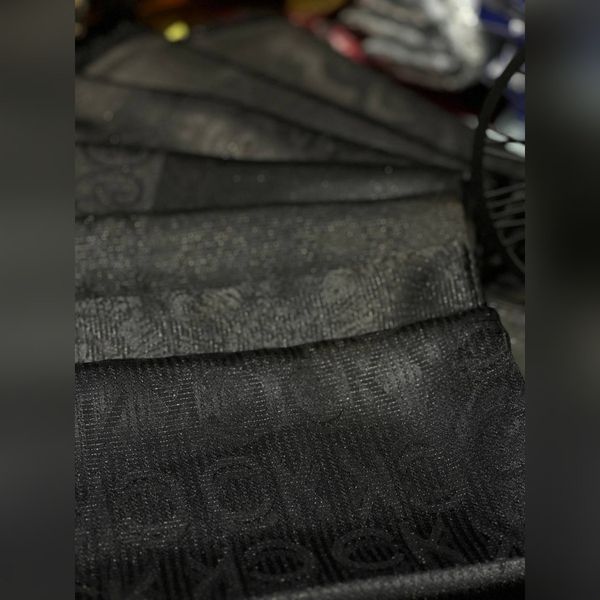 روسری ژاکارد ابریشم مشکی