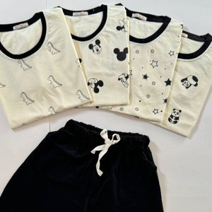 مشخصات تیشرت و شورتک نخ پنبه خالص