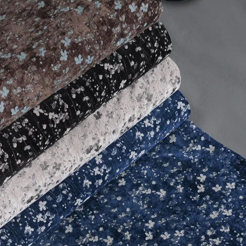 خرید انلاین پارچه شانل مخمل طرحدار