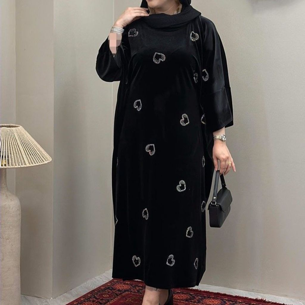 خرید آنلاین کفتان عبایی مخمل