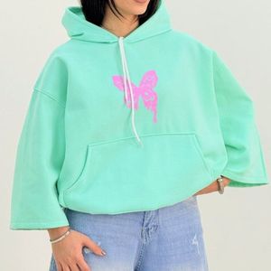 خرید آنلاین هودی باکسی پروانه