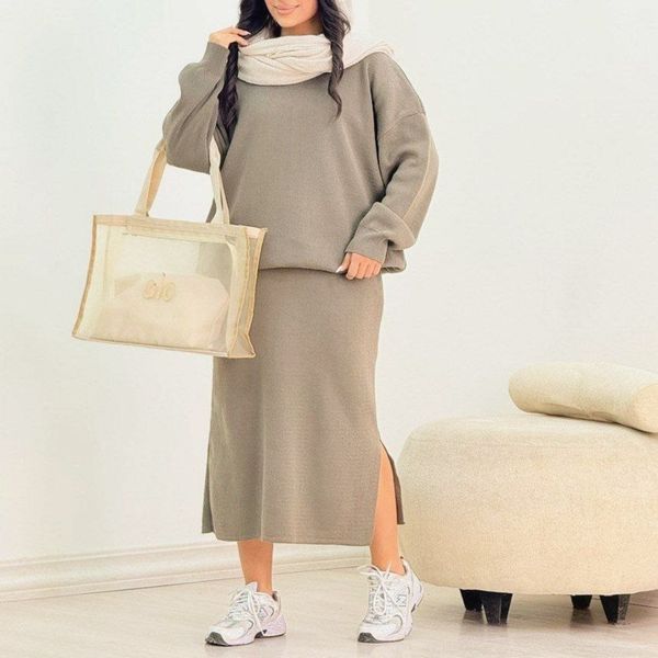 ست بلوز و سارافون بافت اکرولیک