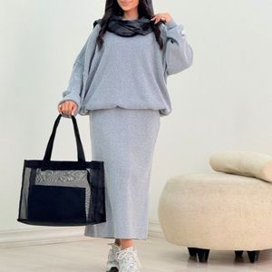 خرید انلاین ست بلوز و سارافون بافت اکرولیک