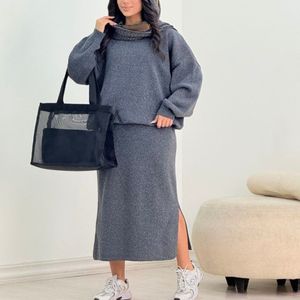 خرید آنلاین ست بلوز و سارافون بافت اکرولیک