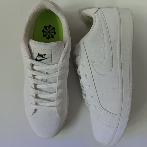 کتونی ونس مردانه نایک تمام سفید کیفیت بالا(زیره لاستیک)