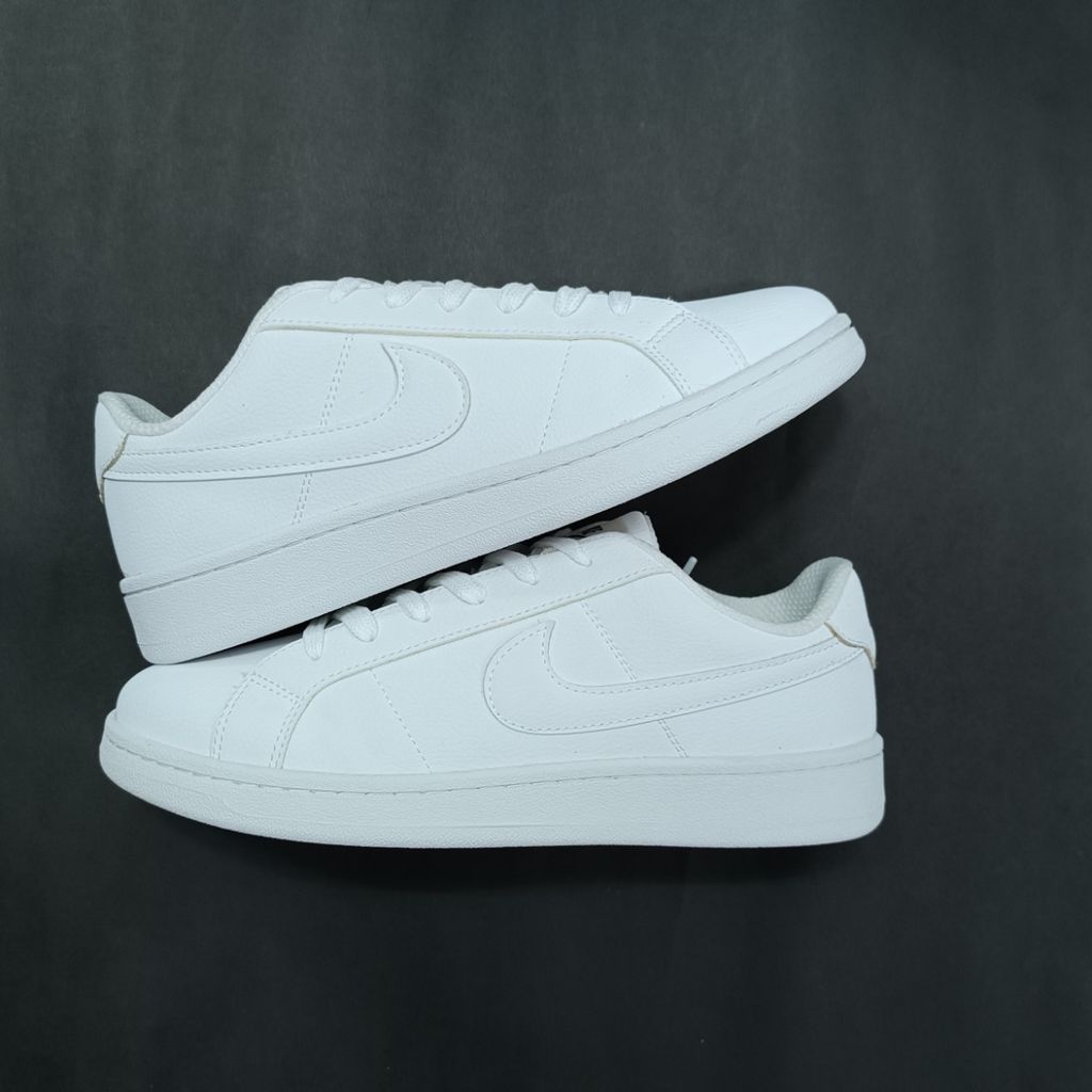 خرید انلاین کتونی ونس مردانه نایک تمام سفید کیفیت بالا(زیره لاستیک)