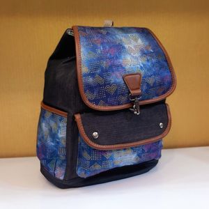 فروش اینترنتی کوله پشتی جین طرح قلب