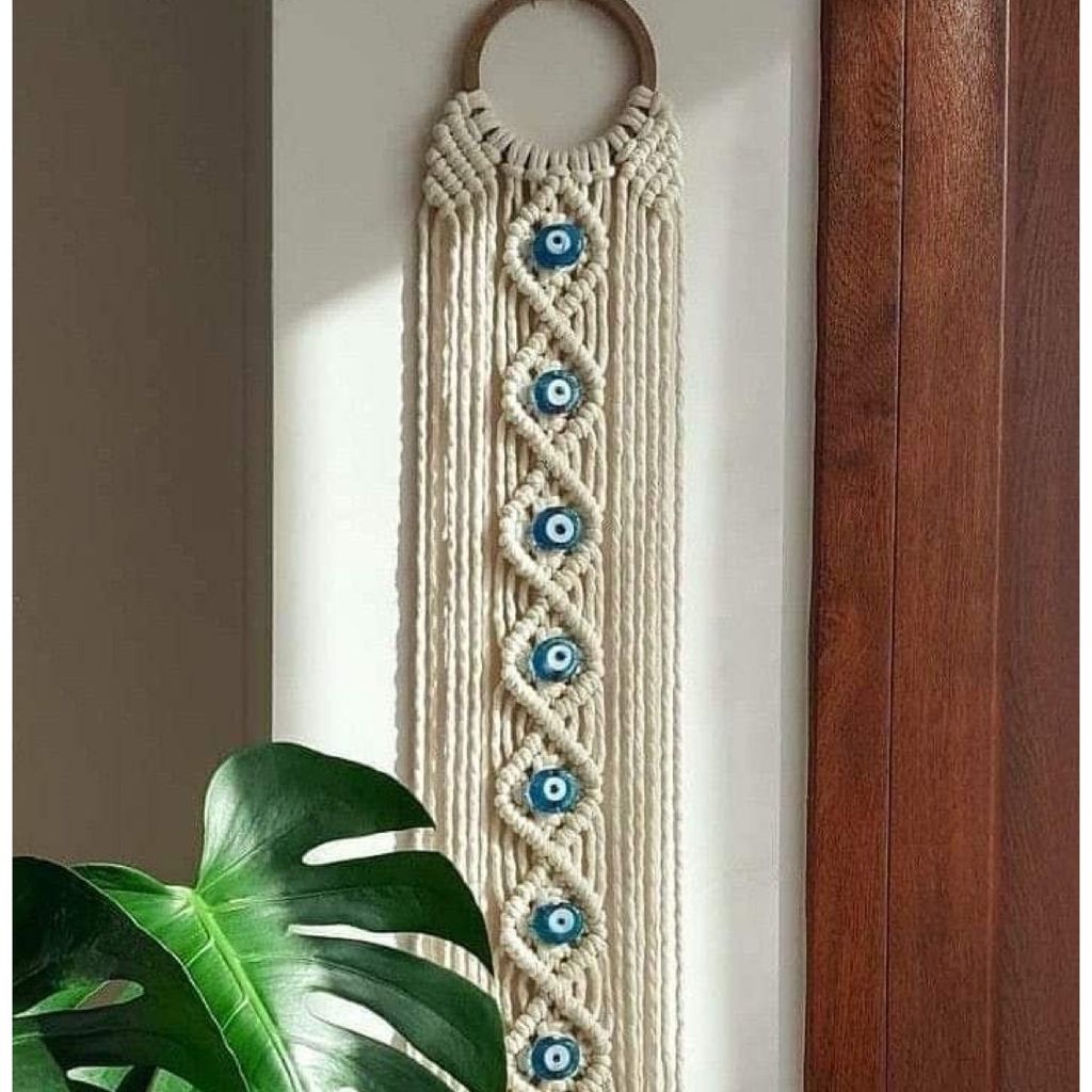 خرید انلاین دیوار کوب چشم نظر‌مکرومه بافی