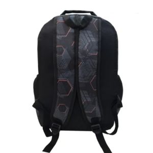 مشخصات کوله پشتی مدرسه طرح شش ضلعی همراه جامدادی برند Respina