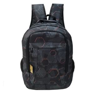 مشخصات کوله پشتی مدرسه طرح شش ضلعی همراه جامدادی برند Respina