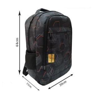 قیمت ارزان کوله پشتی مدرسه طرح شش ضلعی همراه جامدادی برند Respina