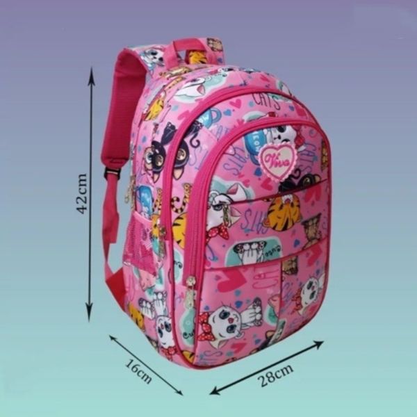 کوله پشتی دخترانه مدرسه طرح کیوت کت