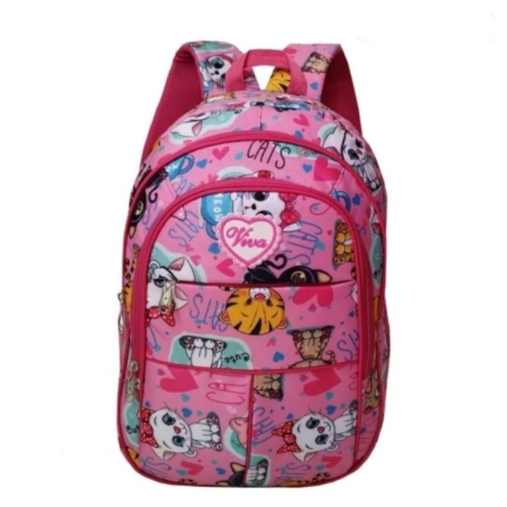 خرید اینترنتی کوله پشتی دخترانه مدرسه طرح کیوت کت