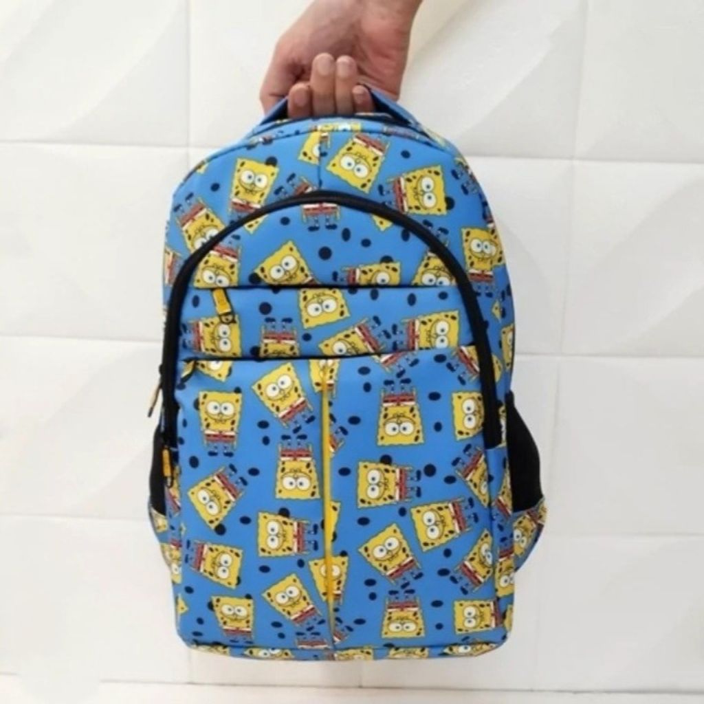 قیمت ارزان کوله پشتی اسپرت مدرسه طرح جذاب باب اسفنجی