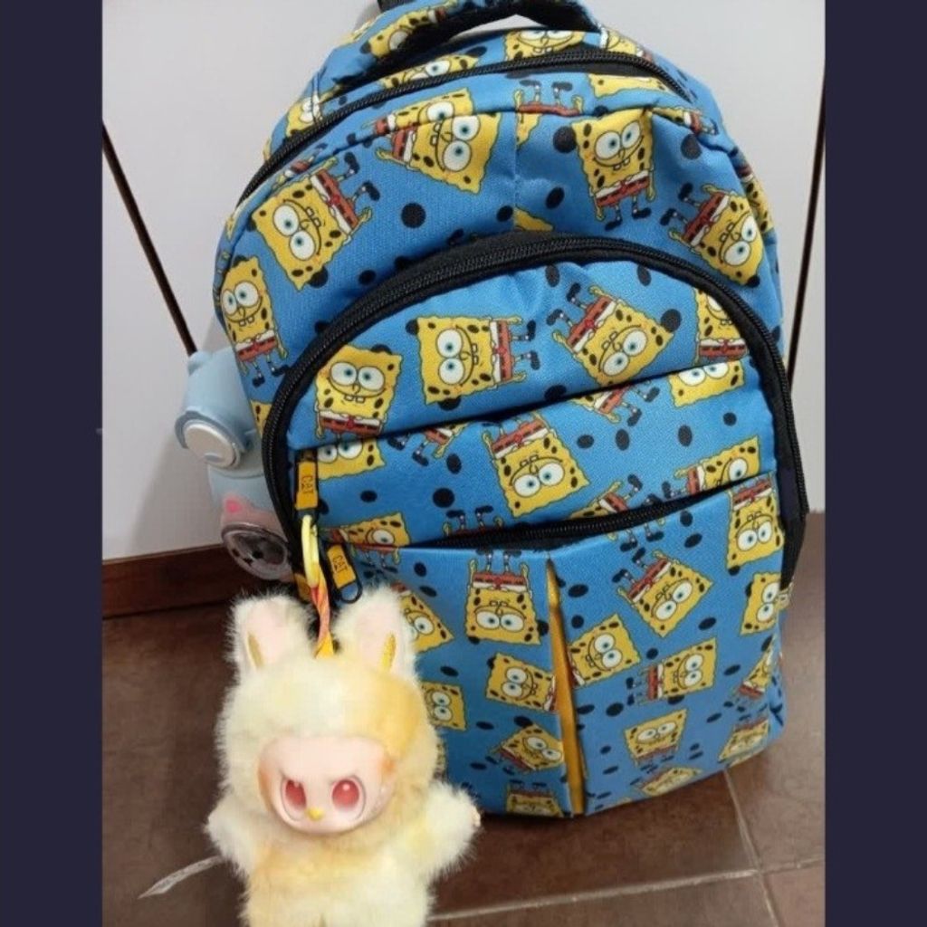 خرید آنلاین کوله پشتی اسپرت مدرسه طرح جذاب باب اسفنجی