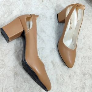 خرید اینترنتی کفش مجلسی زنانه پشت منگوله رنگ شکلاتی و مشکی پاخور شیک