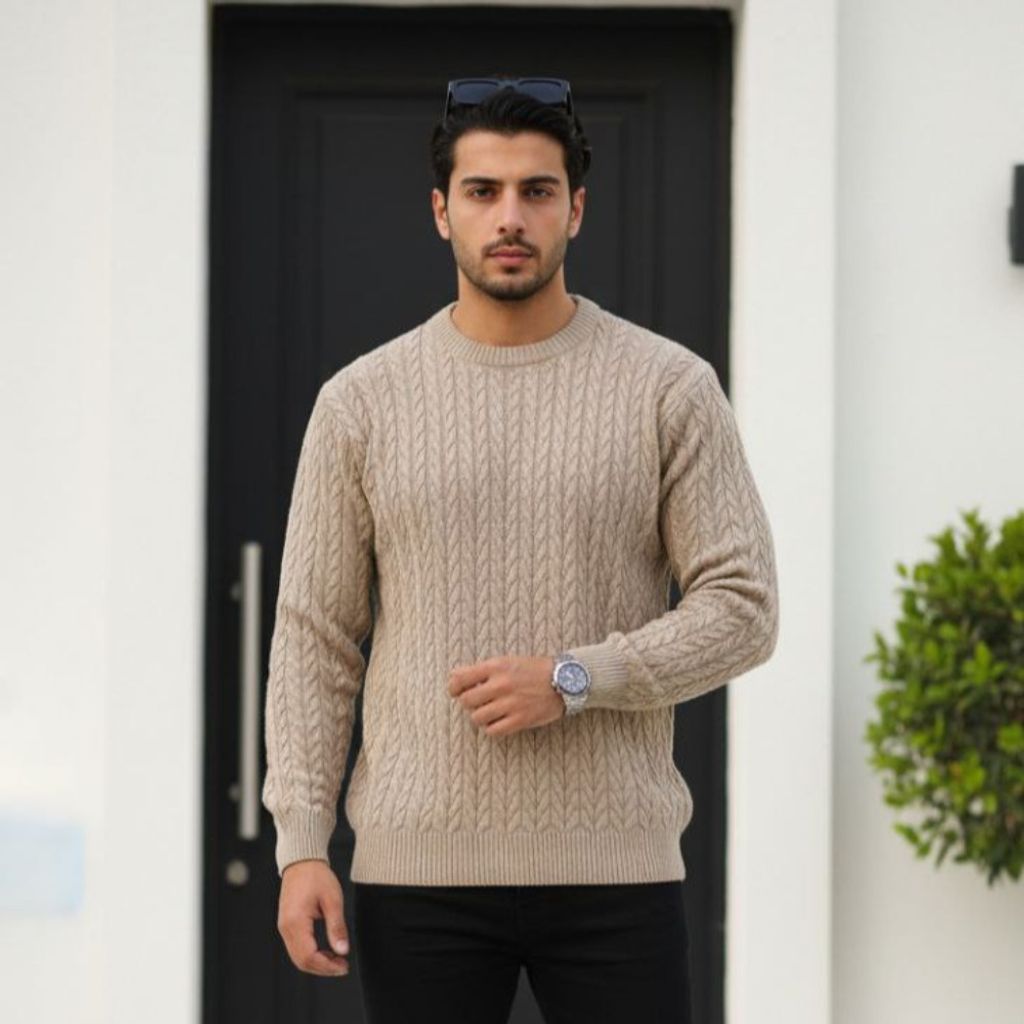 خرید اینترنتی بافت مردانه طرح زنجیری