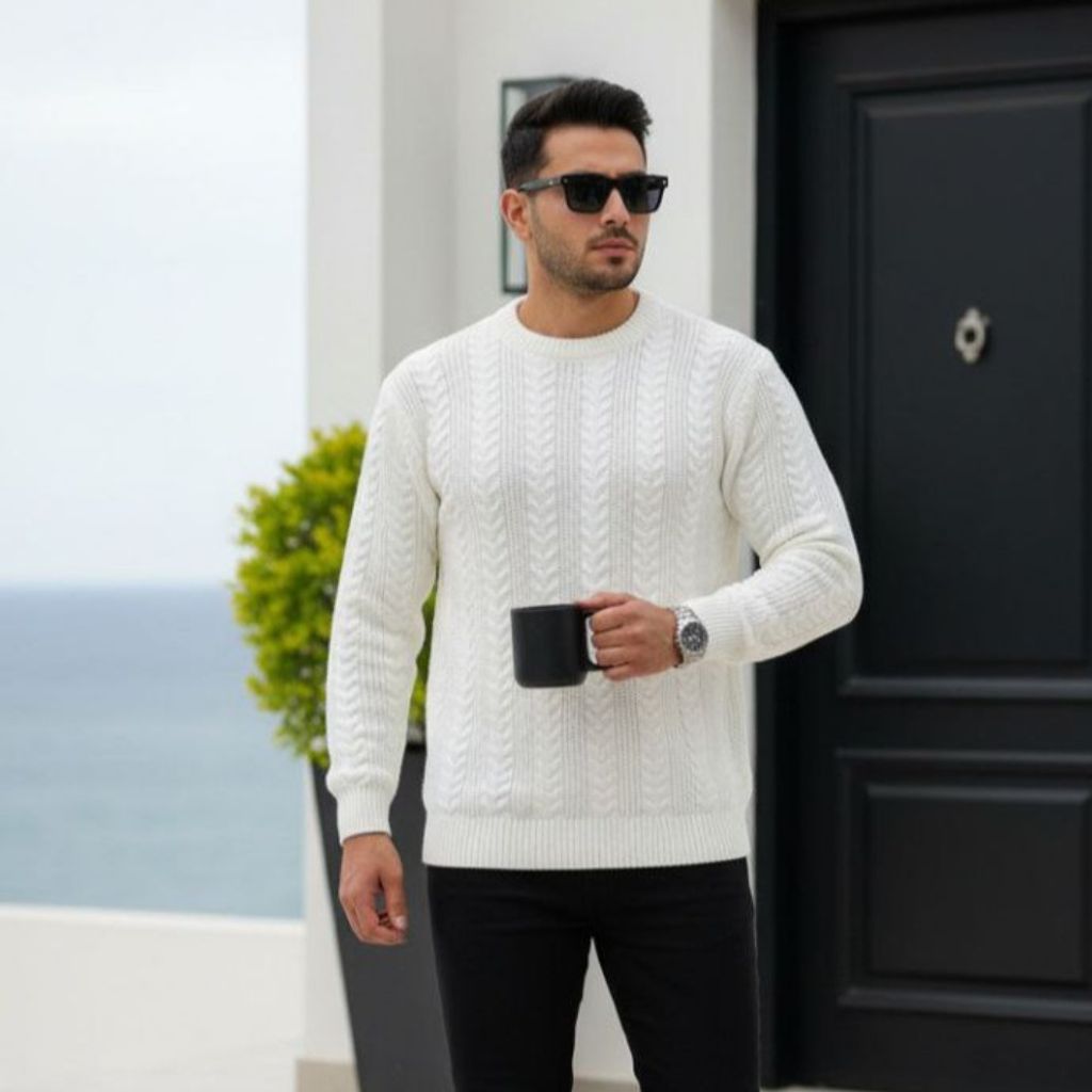 قیمت ارزان بافت مردانه طرح زنجیری