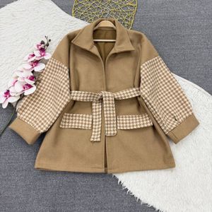 مشخصات پالتو  زنانه طرح ترکیبی جنیفر