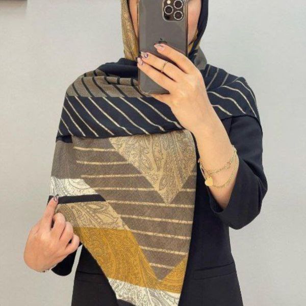 روسری نخی قواره صد زنانه شیک و زیبا 🦋