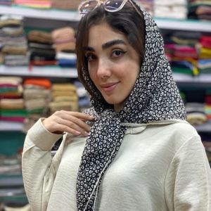 روسری نخی قواره صد زنانه و دخترانه دوردوخت