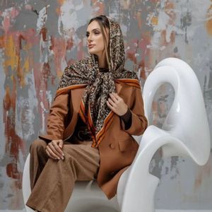 خرید اینترنتی روسری نخی دوردوخت زنانه قواره 120