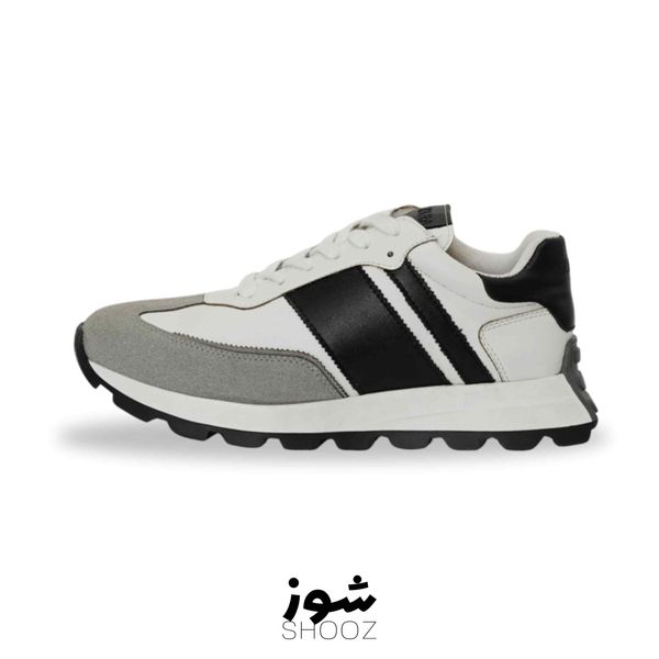 کتونی مردانه زارا سفید مشکی زیره زیلان