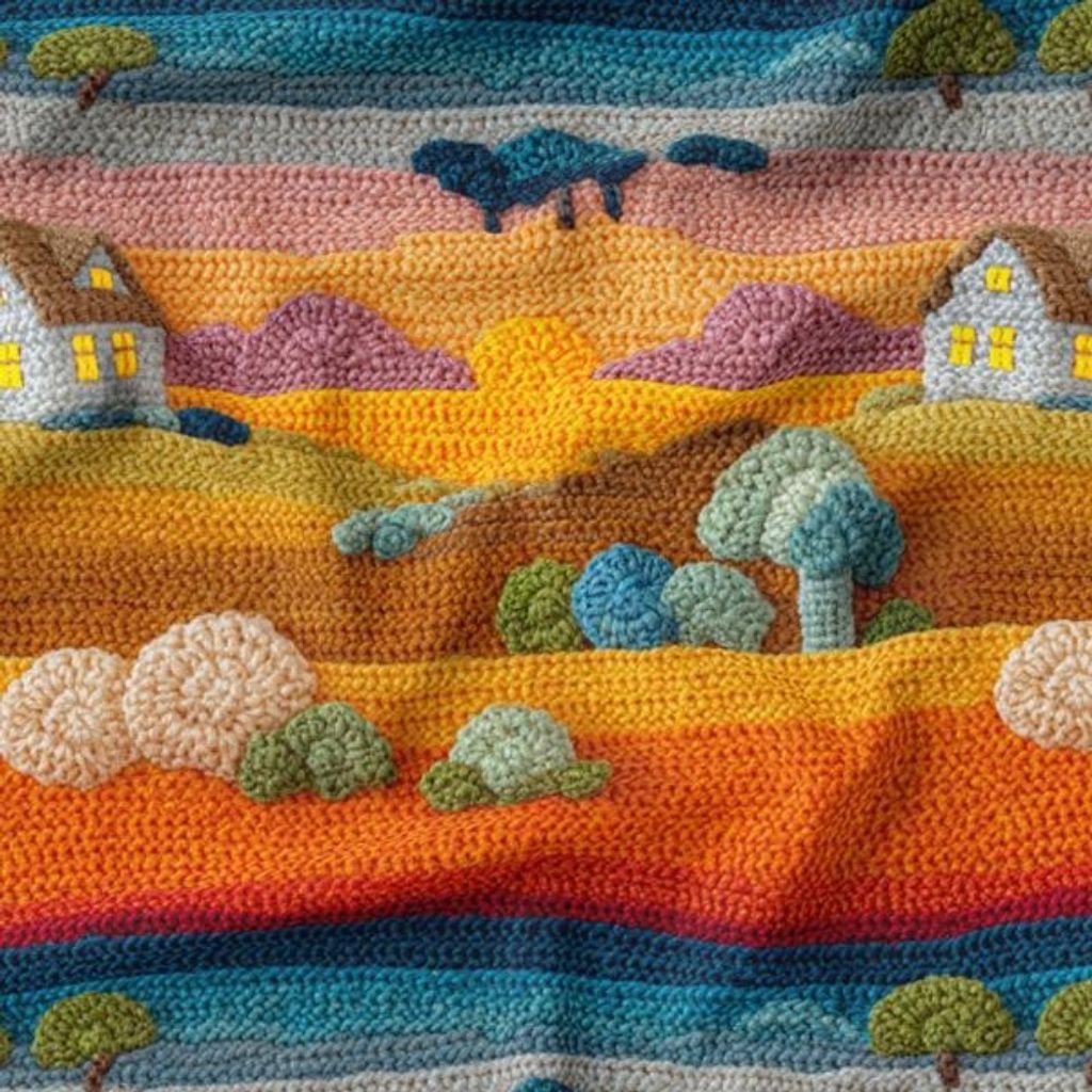 خرید انلاین پارچه مخمل پارچه باما طرح سه بعدی خونه باغ کد 5015141