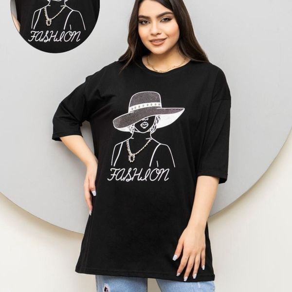 تیشرت لانگ نخ پنبه